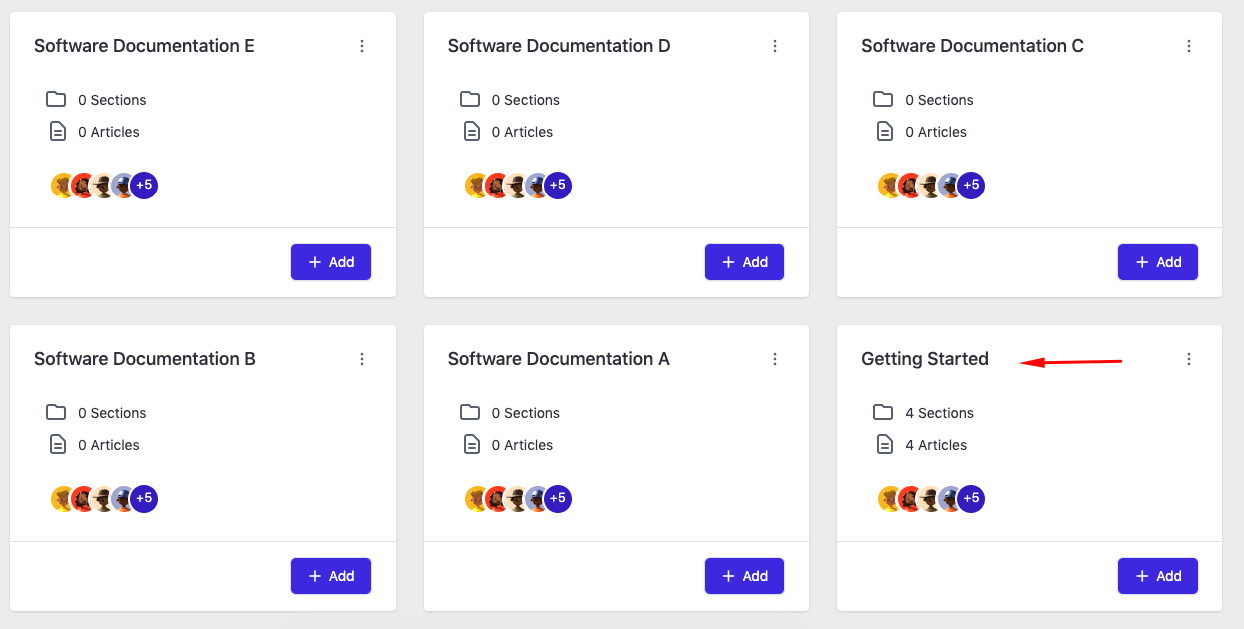 Documentation rearrangement