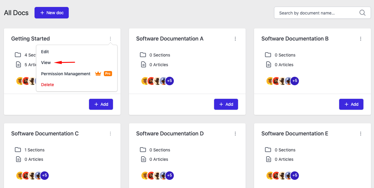 How to preview a documentation