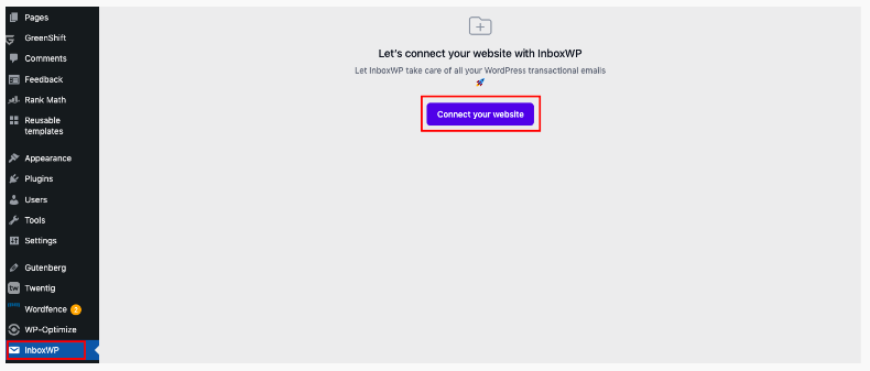 Connect The InboxWP Plugin To Your Website