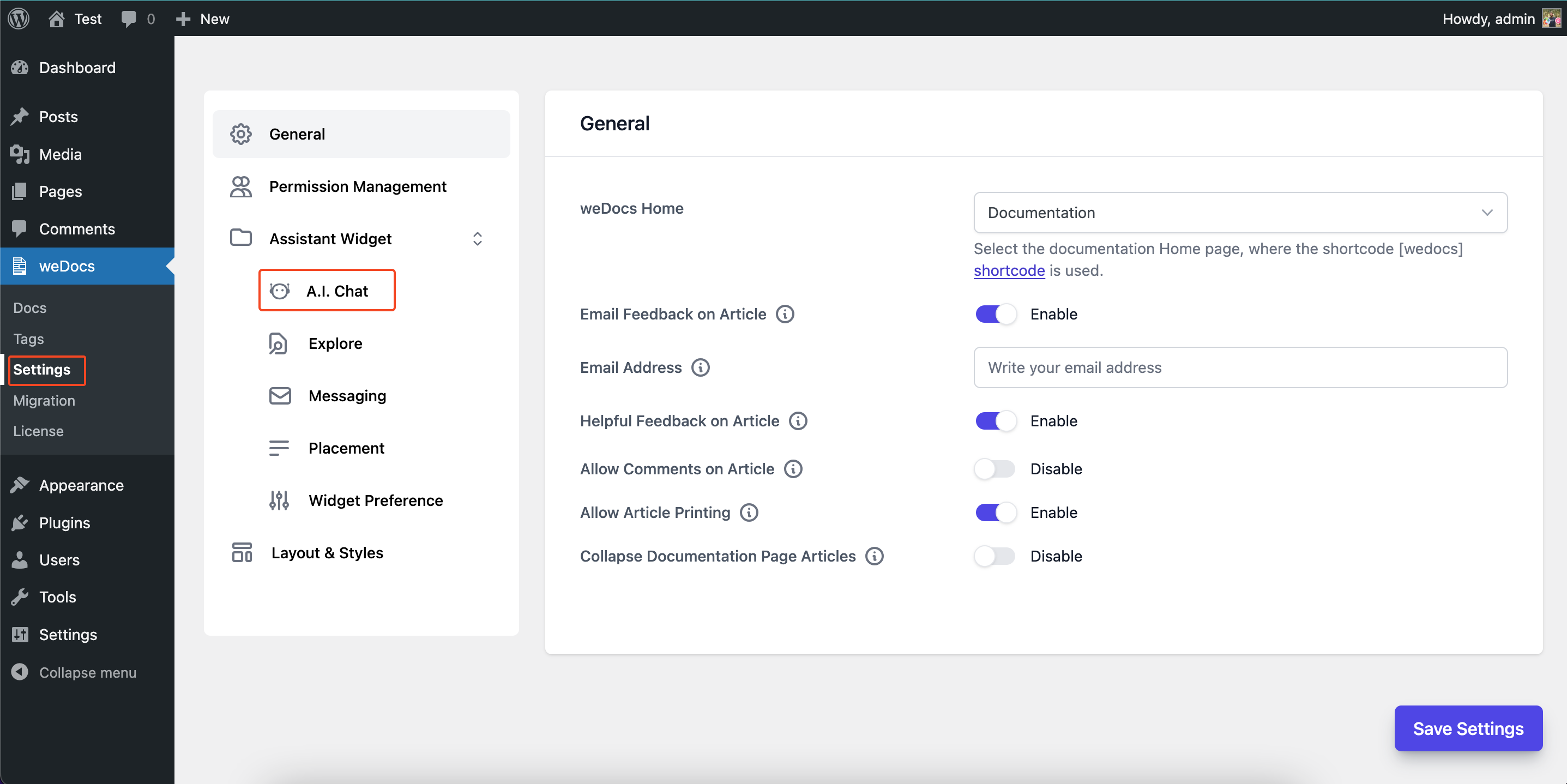 Enabling AI ChatBot