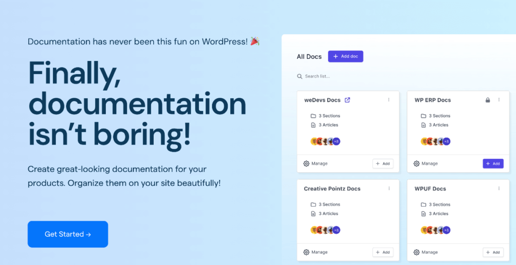 Wedocs Documentation Plugin
