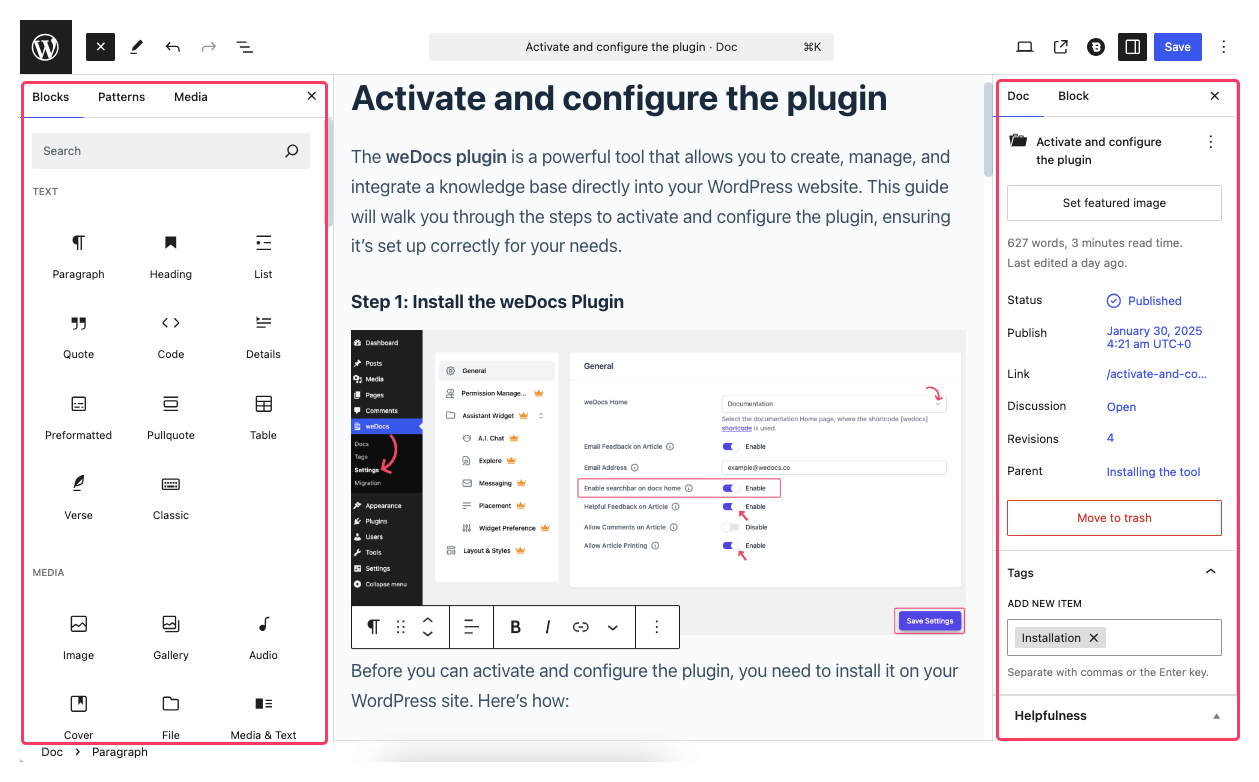 Gutenberg Editor