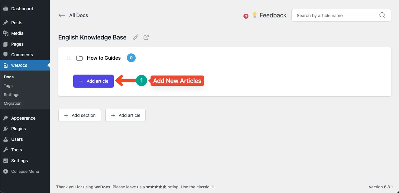 Add posts to the knowledge base
