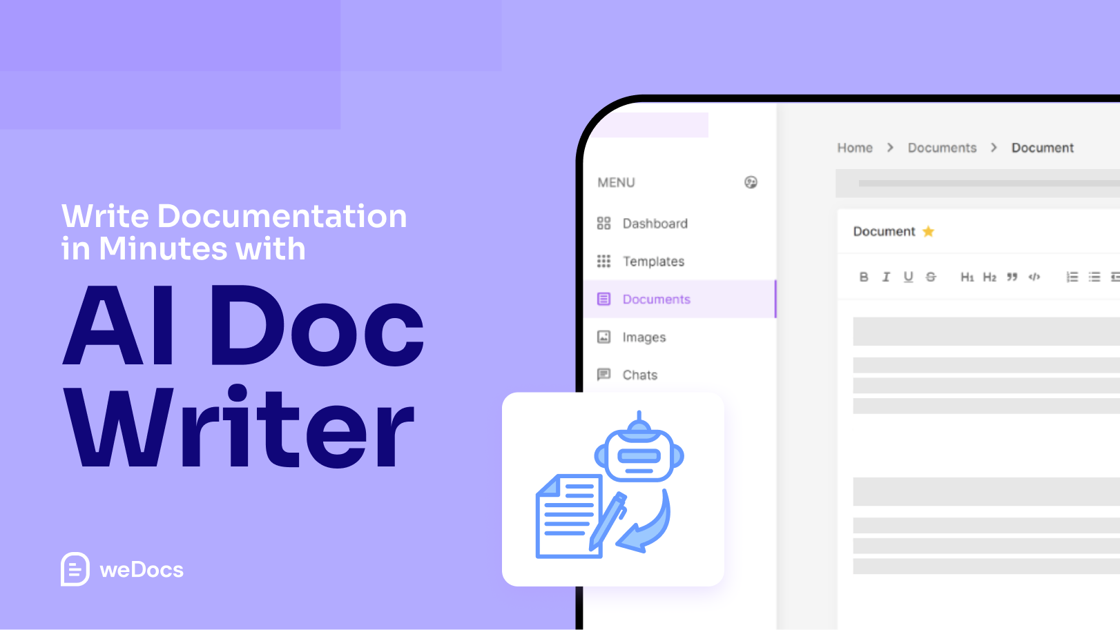 Write Documentation in Minutes with weDocs AI Doc Write