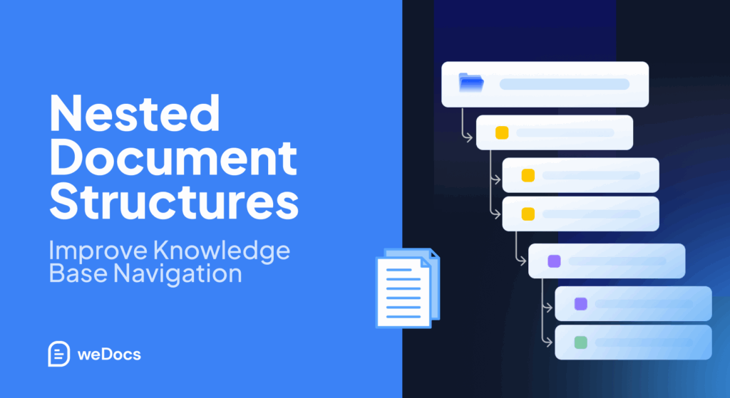 Nested Document Structures Improve Knowledge Base Navigation