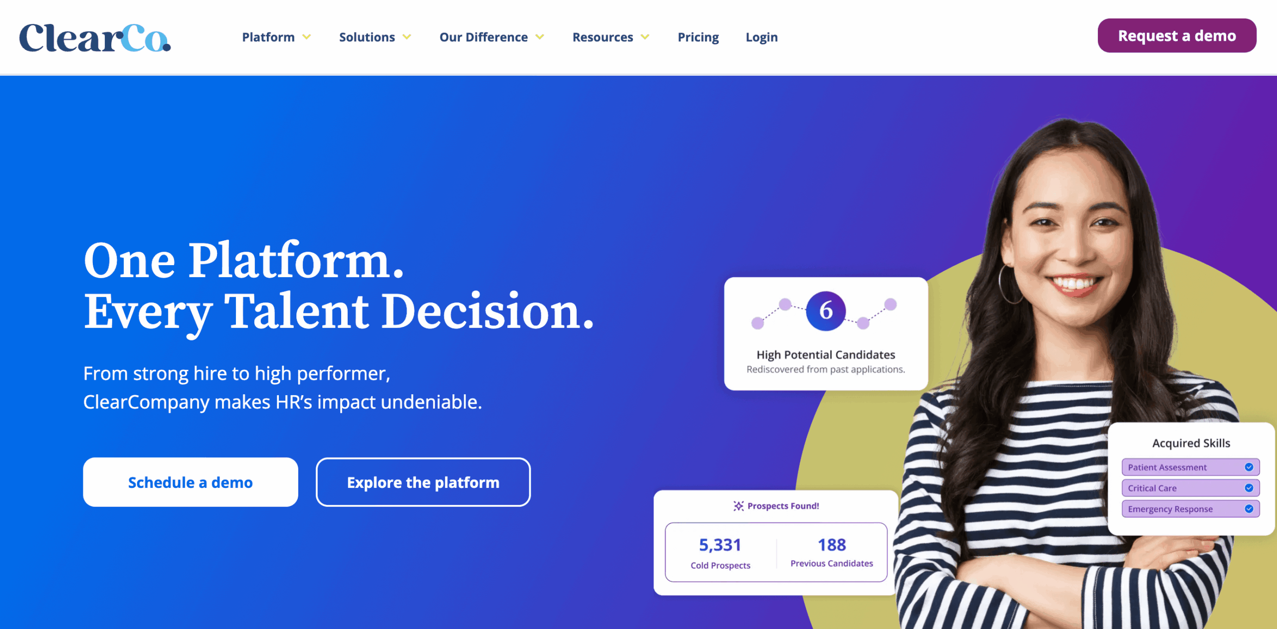 This is a screenshot of ClearCompany