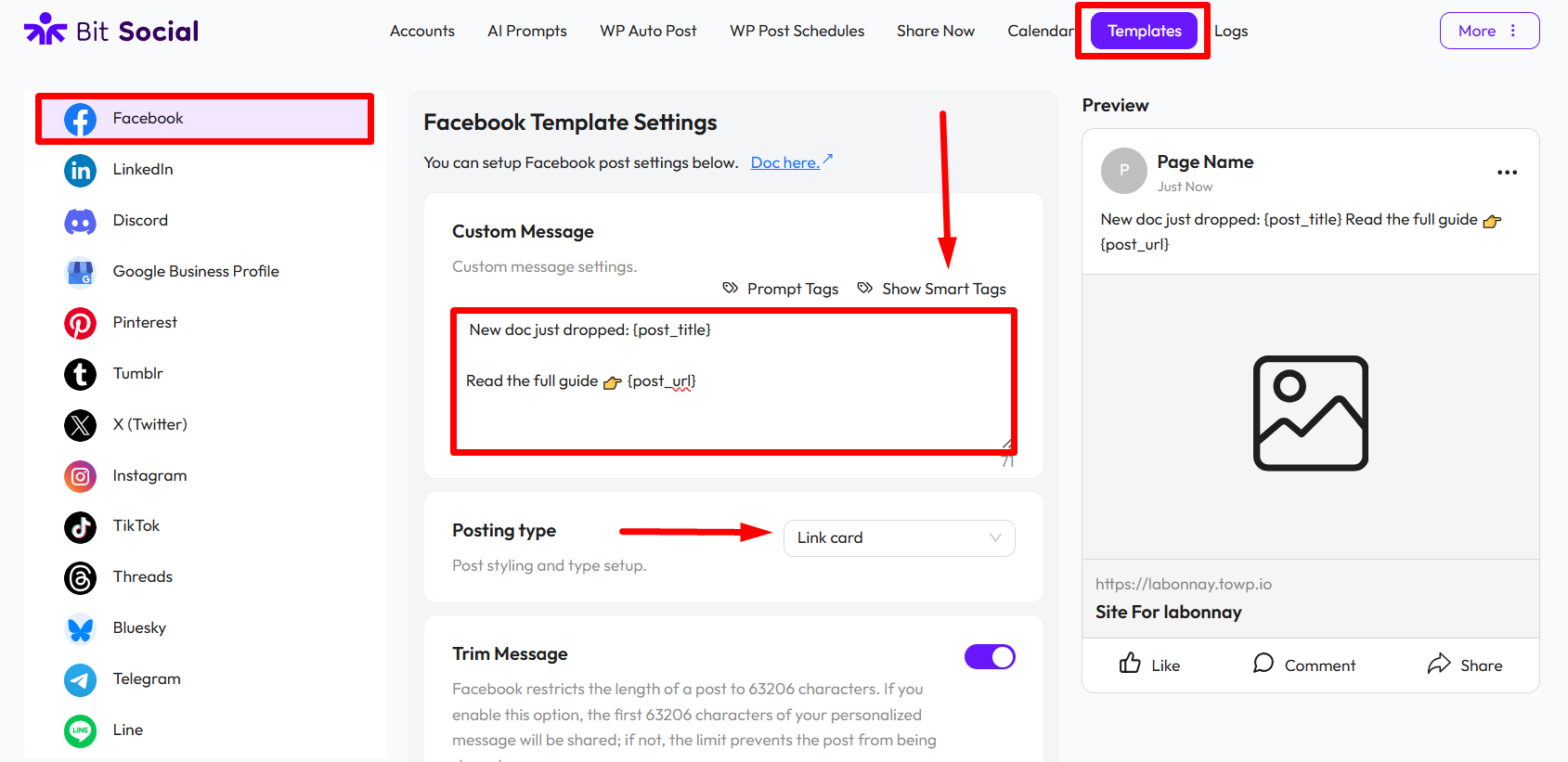 Create your template