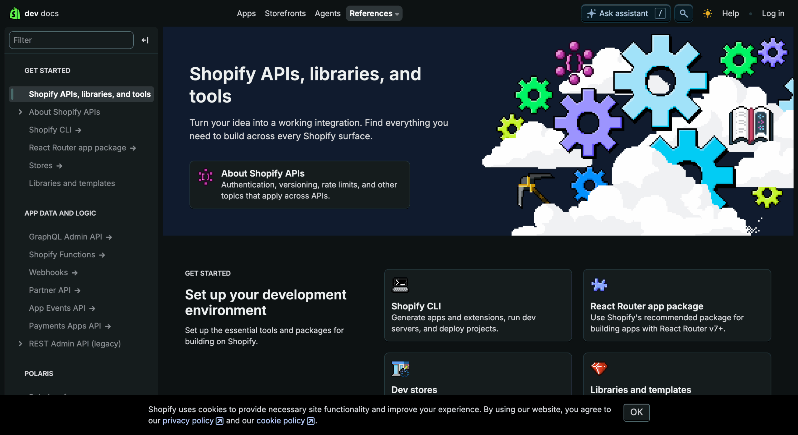 Shopify API documentation