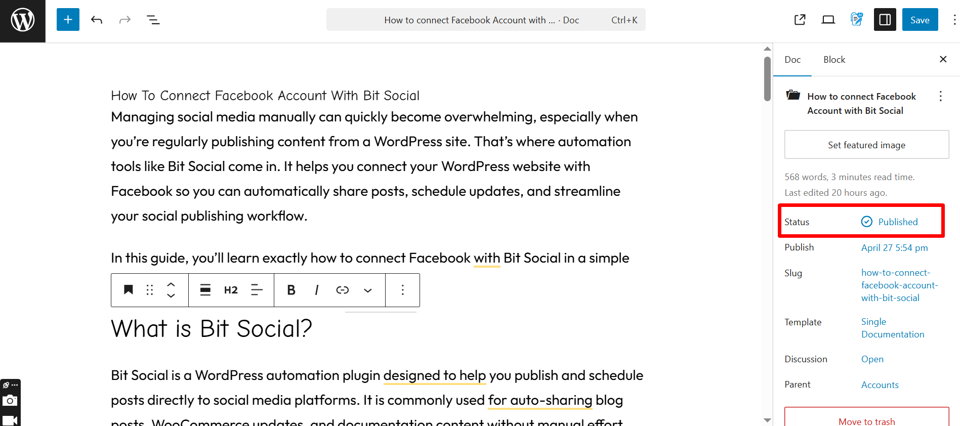 Publish your article