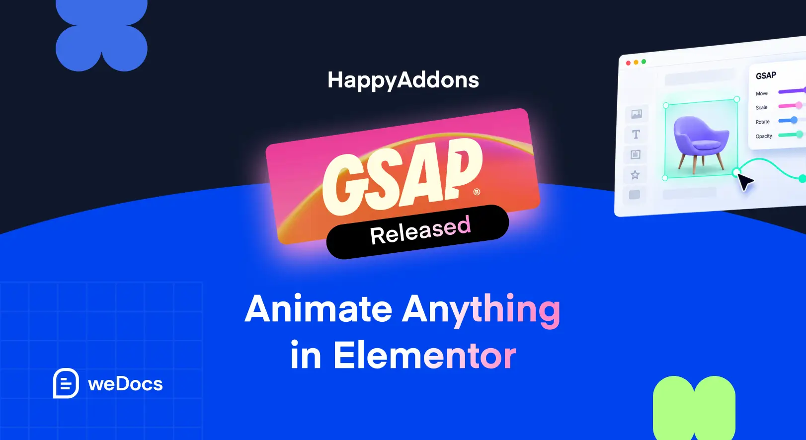 Build Advanced Animations in Elementor with HappyAddons GSAP