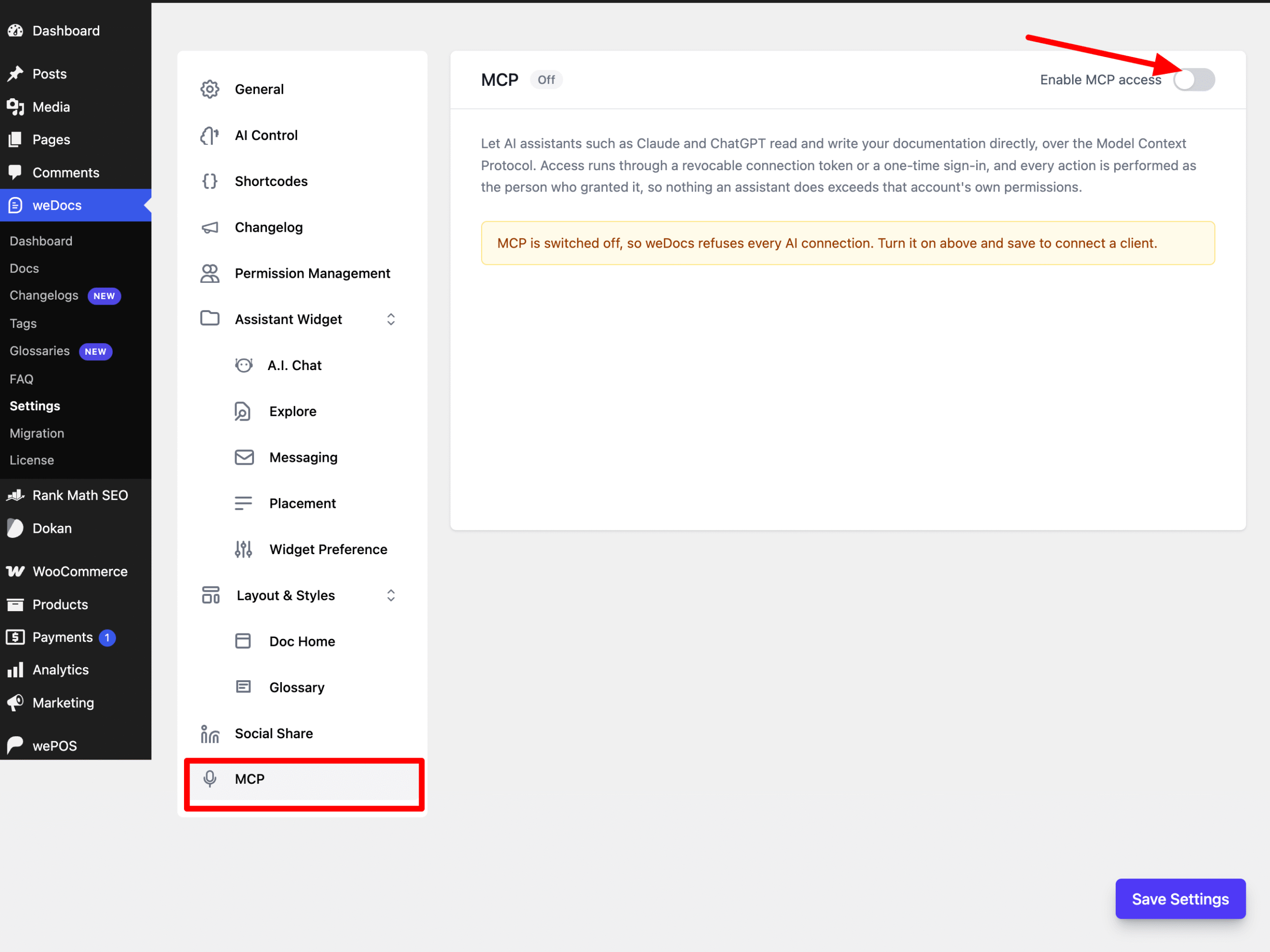 Enable MCP