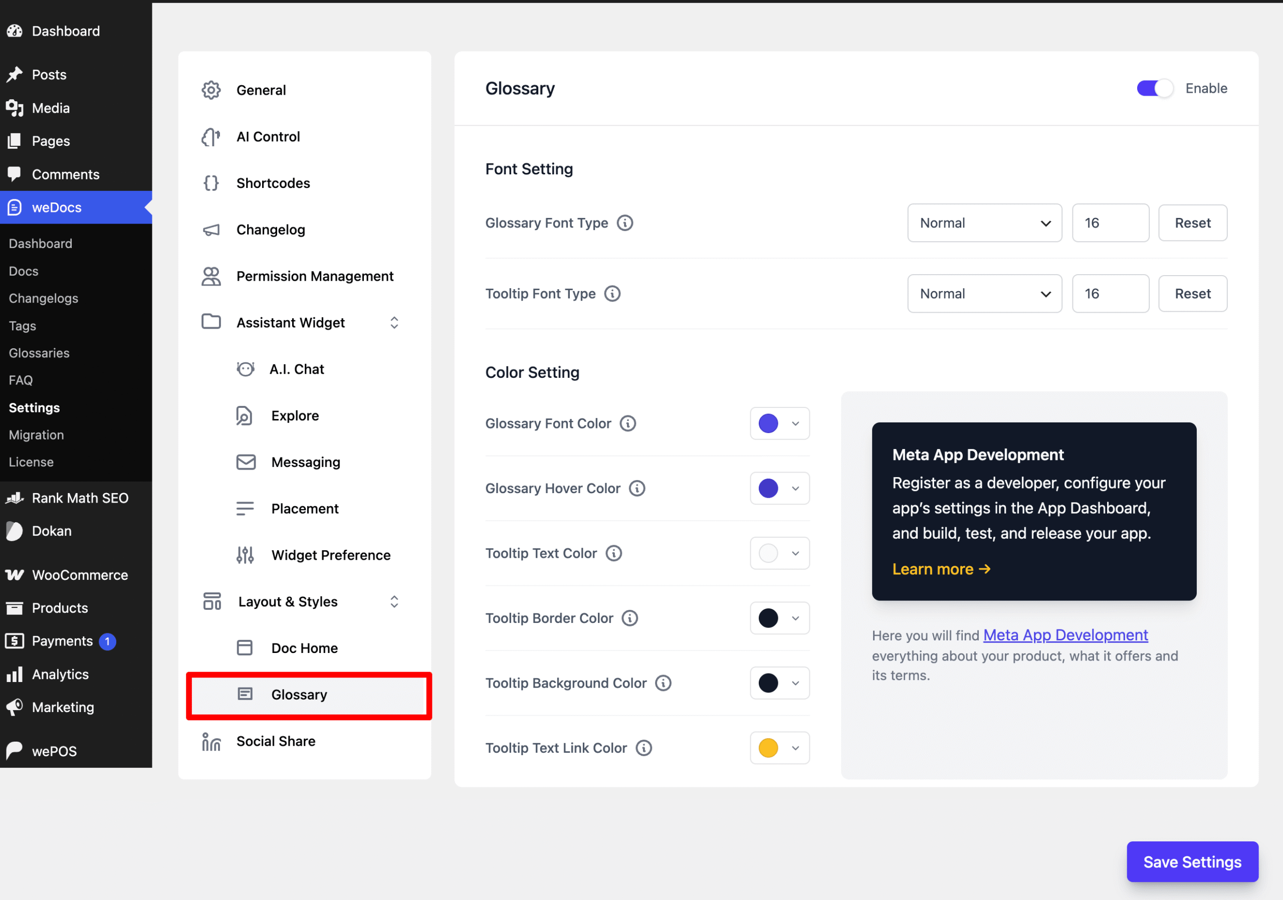 Glossary Customization