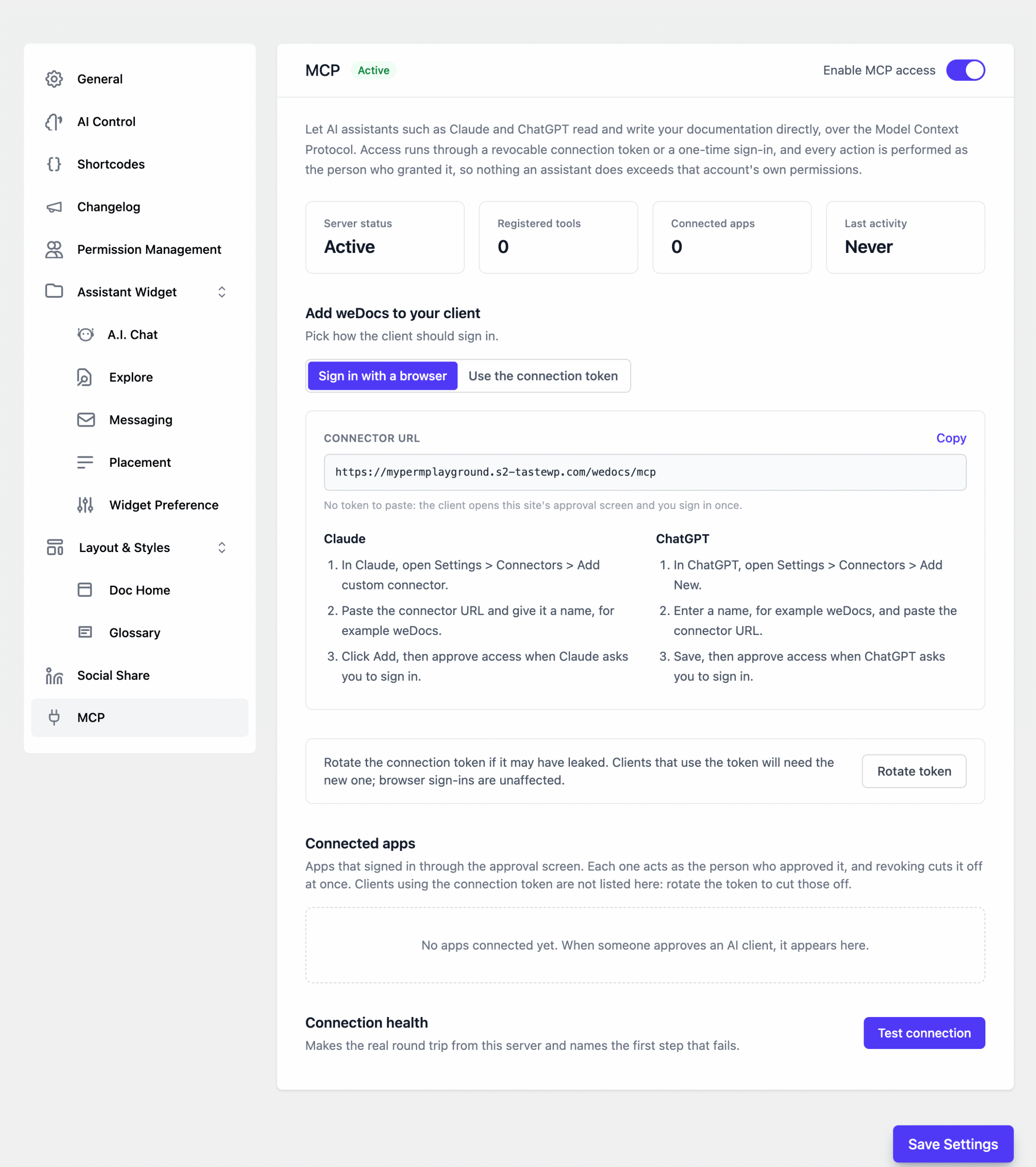 MCP Connection
