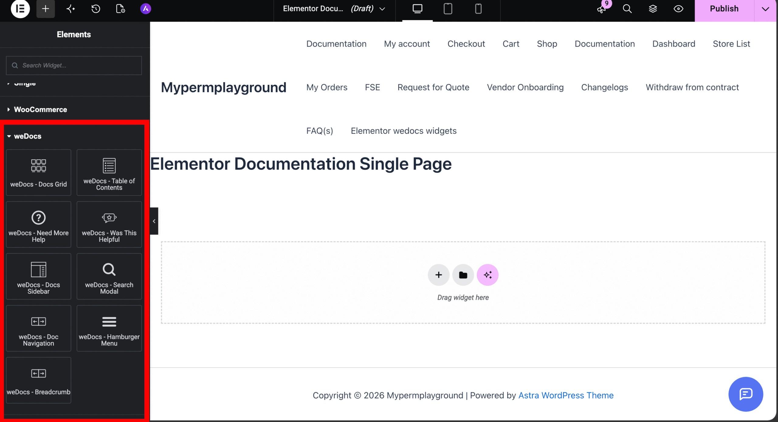 WeDocs Elementor Widgets
